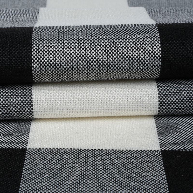 10*10 Ekose Polyester Keten Kumaş